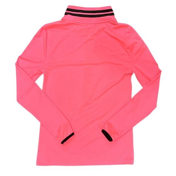 PINK Victoria’s Secret Ultimate 1/2 Zip Pullover Neon Pink  Long Sleeve Shirt XS - Picture 2 of 7
